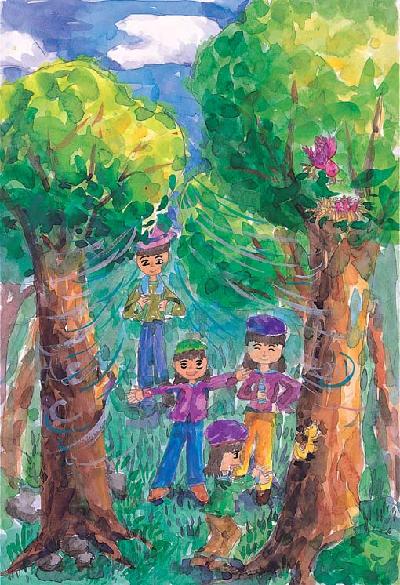 맑은 공기를 마시며(가작)