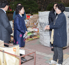 인천시 재활용품 배출 및 수거 현장